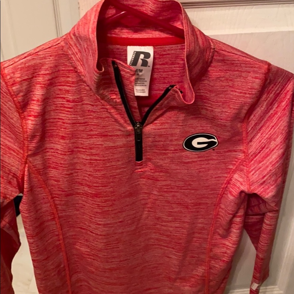 Girls University of GA pullover 1/4zip